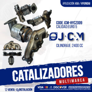 Catalizador JCM HYCZ009 Euro 5 para Kia/Hyundai 2400 cc