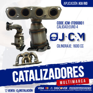 Catalizador JCM JTO90801 Euro 4 para Kia Rio 1600 cc
