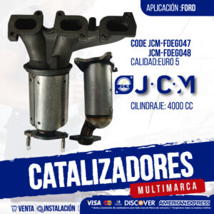 Catalizador JCM FDEG048 Euro 5 para Ford 4000 cc