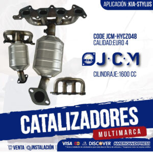 Catalizador JCM HYCZ048 Euro 4 para KIA Stylus 1600cc