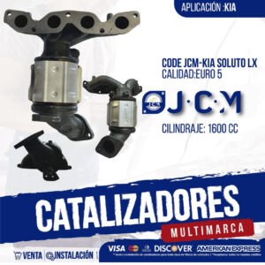 Catalizador JCM KIA Soluto LX Euro 5 para 1600cc