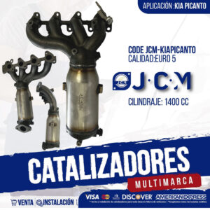 Catalizador JCM KIAPICANTO Euro 5 para Kia Picanto 1400 cc