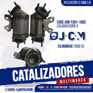 Catalizador JCM T301-1502 Euro 4 para C-Sail 1.5 1500cc