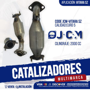 Catalizador JCM Vitara SZ Euro 5 para Suzuki 2000cc