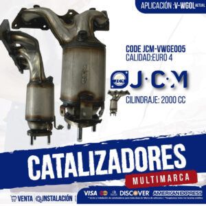 Catalizador JCM VWGE005 Euro 4 para Volkswagen Gol 2000cc